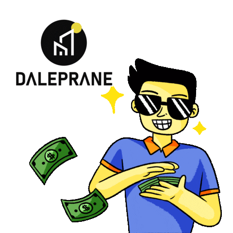 Money Rain Sticker by Daleprane Imóveis