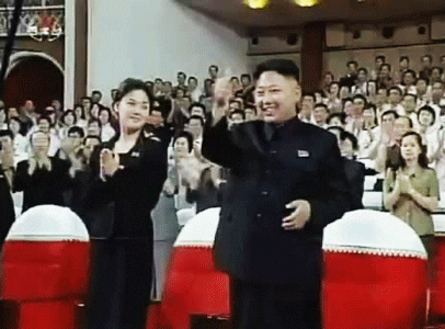 north korea applause GIF