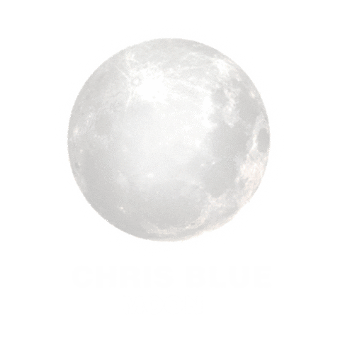 Night Moon Sticker by Chris Blue