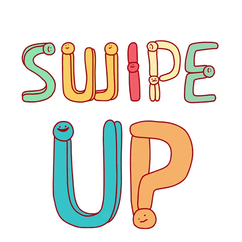 words swipe up GIF by BuzzFeed Animation