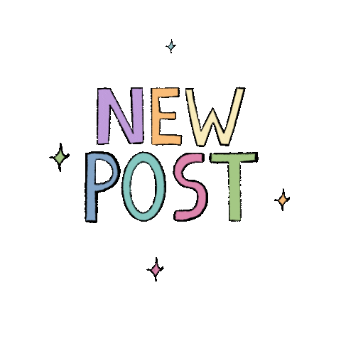 New Post Sparkle Sticker
