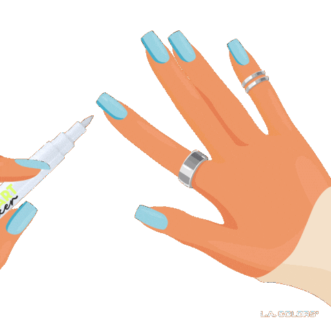Nails Nail Art Sticker by L.A. COLORS Cosmetics