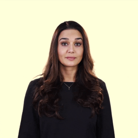 on point wow GIF by Preity G Zinta