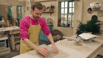 Pressing Pit-A-Pat GIF by The Great Pottery Throw Down