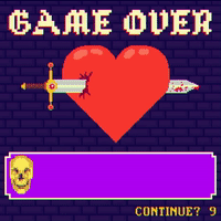 game over continue gif