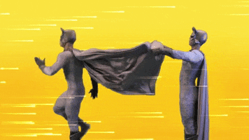 super hero running GIF by #MTNBrightSideGIFs