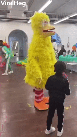 Bird Costumed Entertainer Struggles And Kids Party GIF by ViralHog