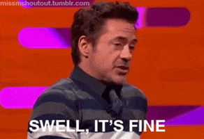 Frustrated Robert Downey Jr animated GIF