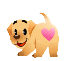 Dog Love Sticker by Chummy Chum Chums