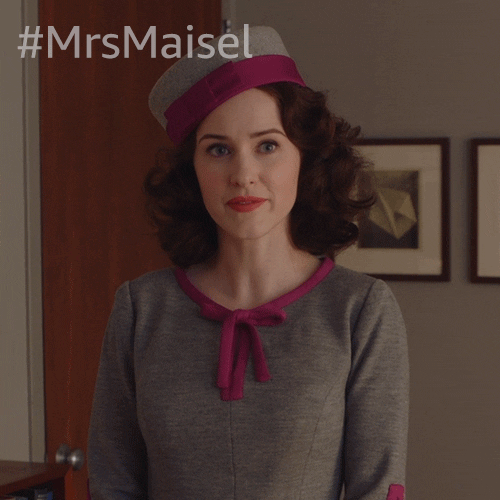 Rachel Brosnahan Prime Video GIF by The Marvelous Mrs. Maisel