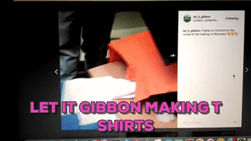 helenaver making t-shirts heatpress let it gibbon GIF