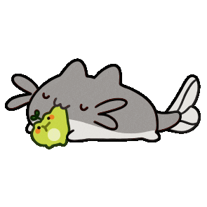 Nom Nom Cat Sticker