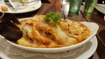 baked rice cheese GIF