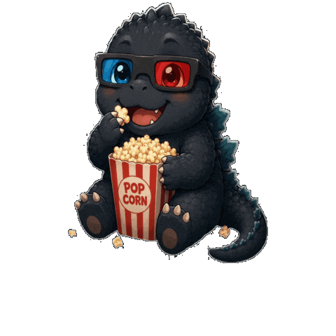 Pop Corn 3D Sticker