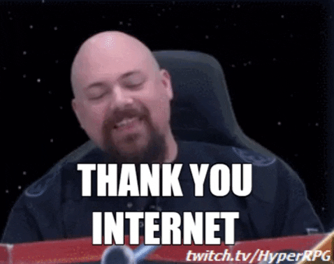 Image result for thank you internet gif