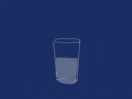 Meaning Of Life Glass Half Full GIF by Barbara Pozzi