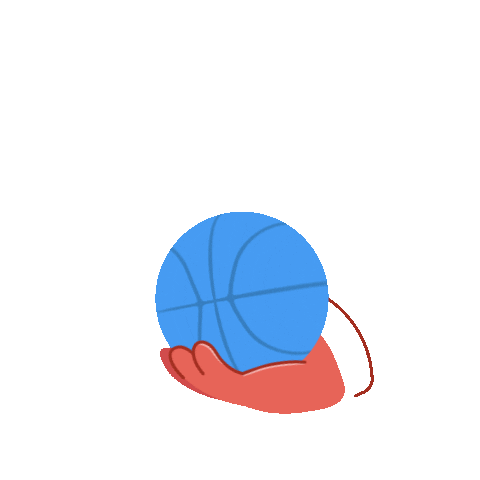 Basketball Illustration Sticker by Zoho Social