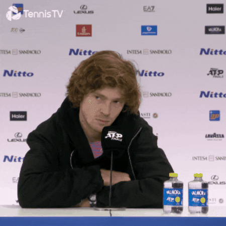 Sad Andrey Rublev GIF by Tennis TV