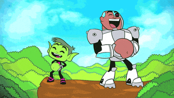 teen titans go feliz GIF by Cartoon Network EMEA