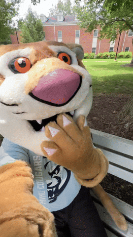 Mascot Kiss GIF by Mount Vernon Nazarene University
