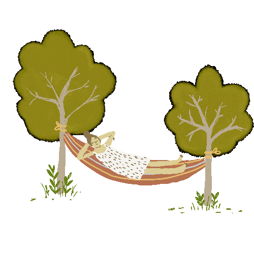 Chill Hammock Sticker by gloriapittmann for iOS & Android GIPHY