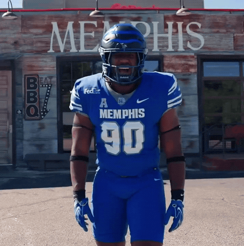 College Football Win GIF by University of Memphis