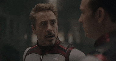 Scared Iron Man GIF