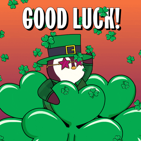 March 17 Good Luck GIF by Pudgy Penguins
