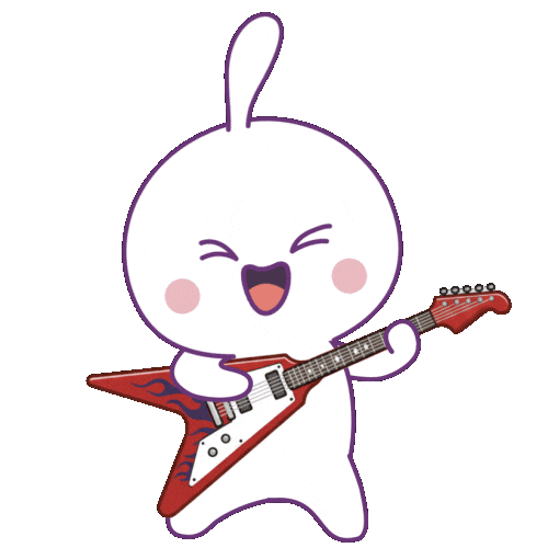 Rock Guitar Sticker