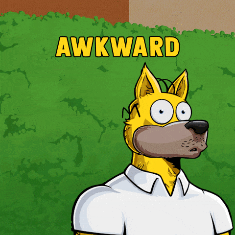 Awkward Dog GIF