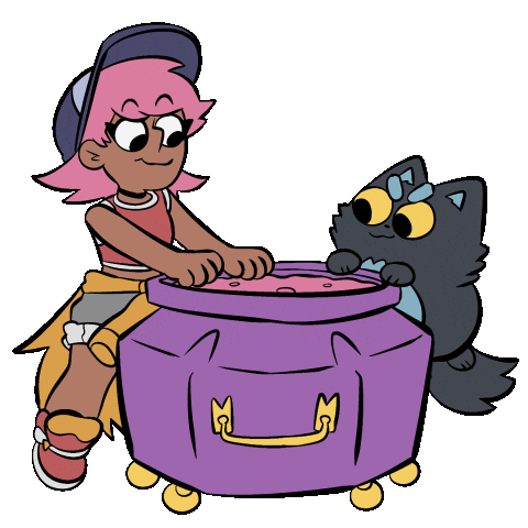 Cat Love Sticker by Sarah Graley