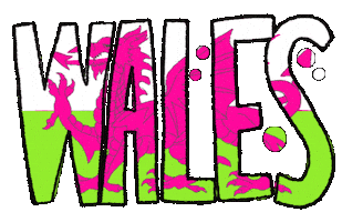 Neon Flag Sticker