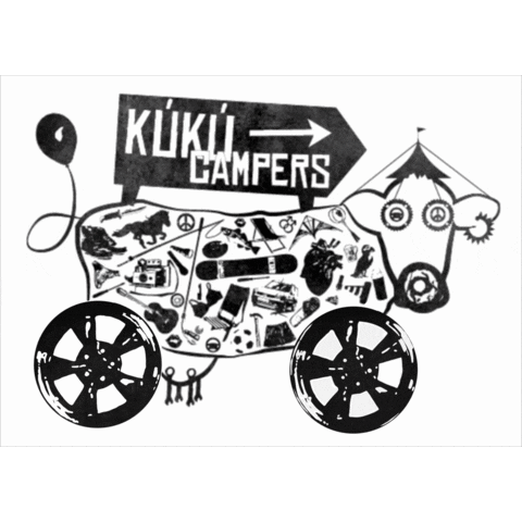 Iceland Camper Sticker by KuKu Campers Ehf