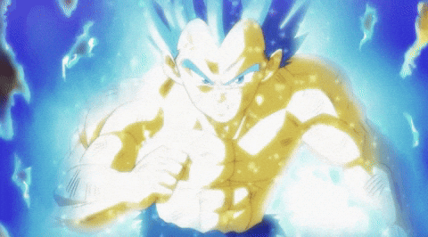 Dragon Ball Vegeta Super Saiyan Blue GIF