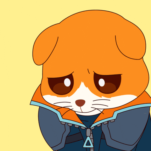 Sad Hamster GIF by Hamieverse