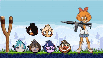 Angry Birds Gun GIF