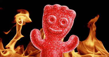 Burning Gummy Candy GIF by Sour Patch Kids