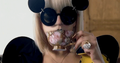 Lady Gaga Drinking GIF - Find & Share on GIPHY