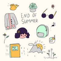 end of summer illustration GIF by Dots