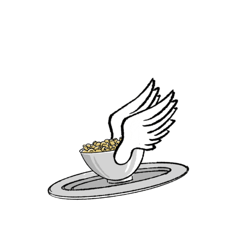 Flying Mac And Cheese Sticker by HeyF