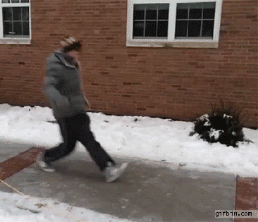 Image result for slip on ice gif"