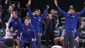 Philadelphia 76Ers Reaction GIF by NBA