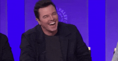 seth macfarlane laughing GIF by The Paley Center for Media