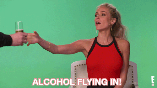 kristin cavallari alcohol is flying in GIF by E!