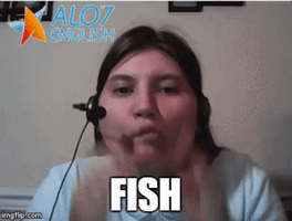 fish total physical response GIF by ALO7.com