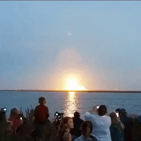 Antares Rocket Explodes During Lift-Off From Virginia Facility