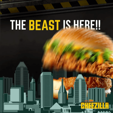cheezilla beast is here GIF by KFC Malaysia