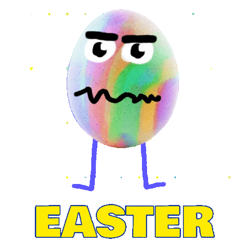 Easter Egg Sticker by Todd Rocheford