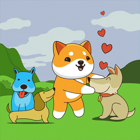 Friends Love GIF by Baby Doge Coin