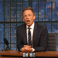 Seth Meyers Greetings GIF by Late Night with Seth Meyers